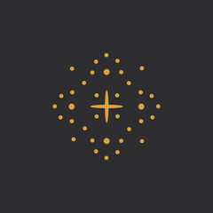 minimalism point symbols. to design an astrologer's blog or tarot cards