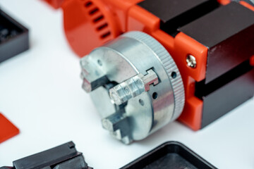 Small diy turning lathe machine for education and hobby