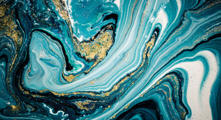 Ocean of passions. Treasury of art. Swirls of marble. Abstract fantasia with golden powder. Extra special and luxurious- ORIENTAL ART. Ripples of agate. Natural luxury.