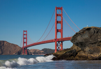 Golden Gate Bridge in California USA