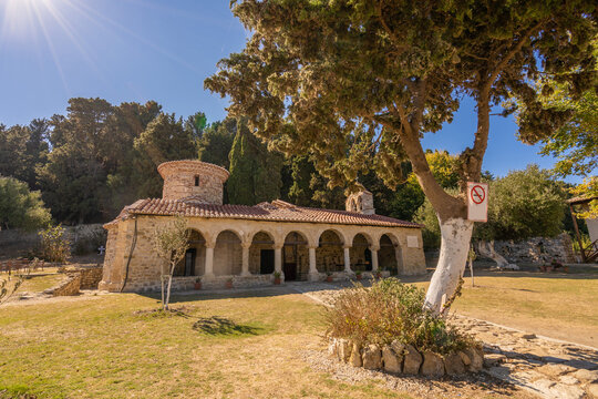 Historical Greek Orthodox monastery of Zvernec near Vlore, Albania