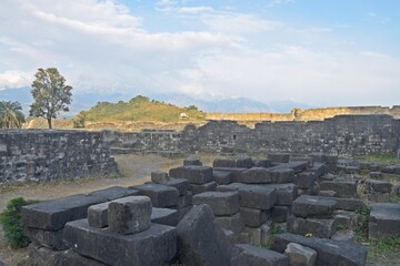 ruins of kangra fort himchal pradesh,india 