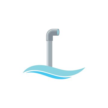 submarine periscope icon vector illustration concept