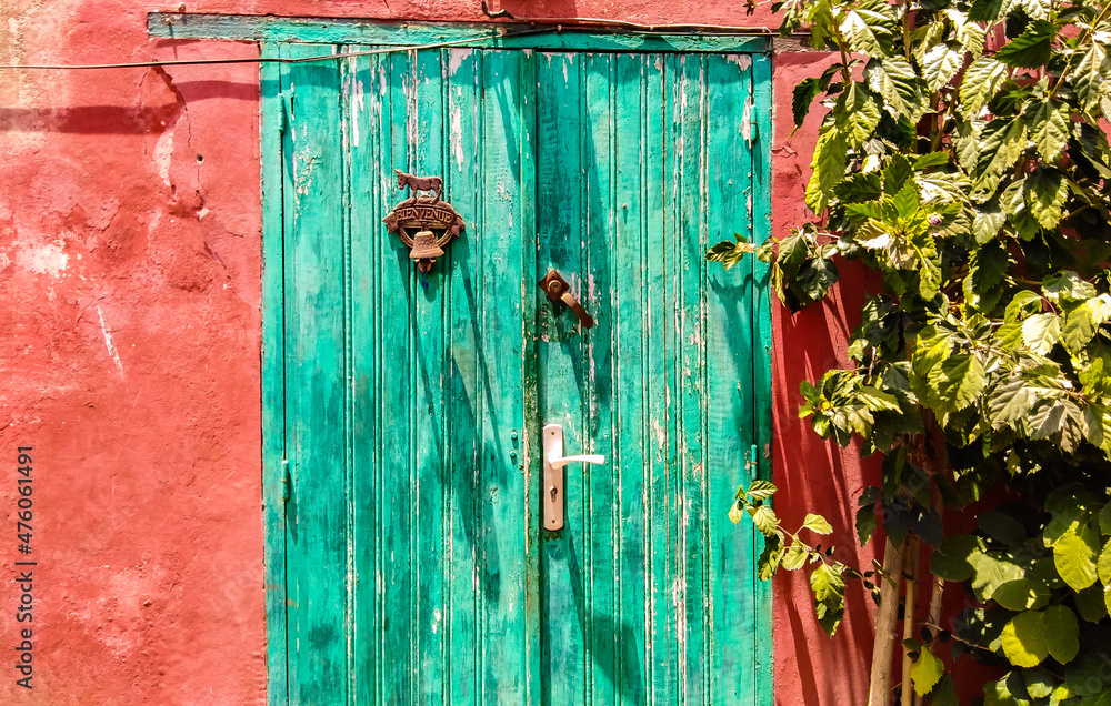 Canvas Prints Old traditional house doors from Island of Goree in Senegal