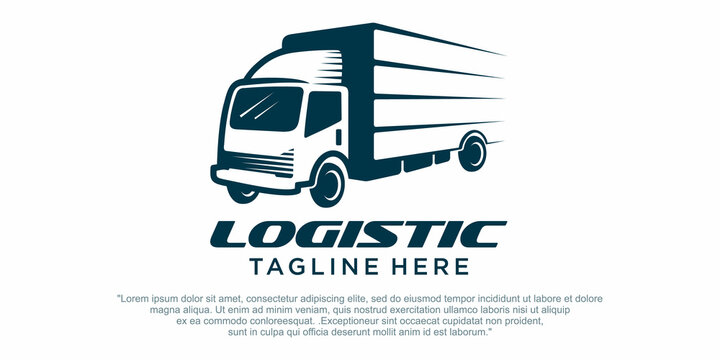 Creative truck logo design templates