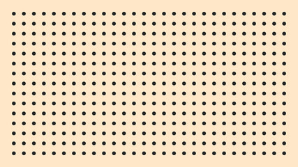 Peg board perforated texture with round holes. For tools on the wall. Pattern vector illustration.