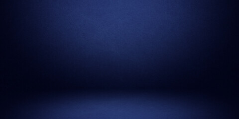 Blue background, abstract wall studio room, can be used to present your product
