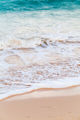 Caribbean shore water vertical photo. Dominican republic