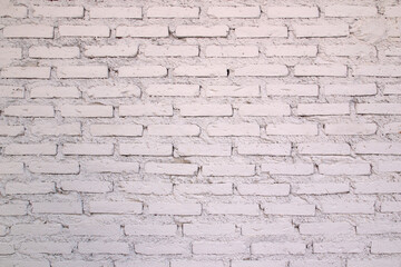 Abstract white brick wall texture for pattern background.