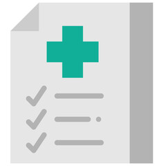 Obraz premium medical checkup flat icon