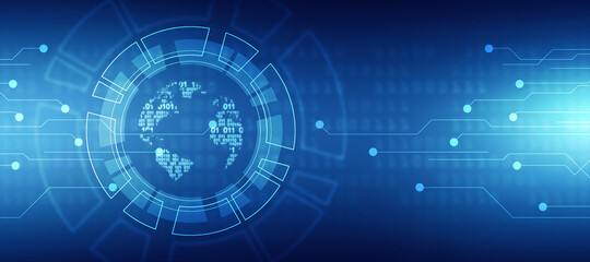 2d illustration world map abstract background
