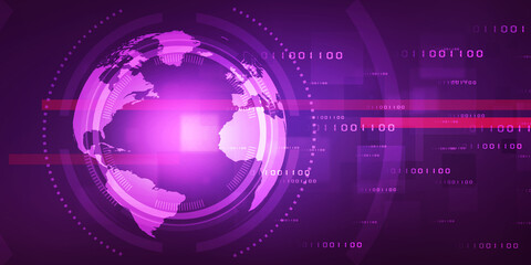 2d illustration world map abstract background
