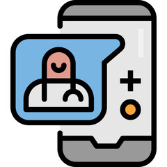 consultation filled outline icon