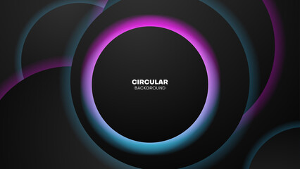 abstract circular neon light background.futuristic background design.metal texture design