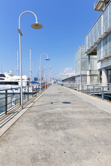 Beautiful view of the ancient port of Genoa