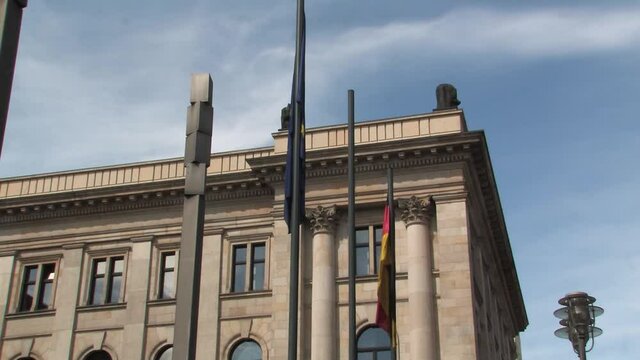 Medium shot of Federal Council of Germany, Bundesrat in Berlin, Germany.