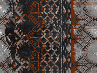 art vintage textured trendy navajo seamless pattern digital print design.  Ethnic tribal background with decorative folk elements Aztec abstract geometric threadbare art Shabby Wallpaper, cloth design