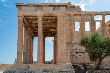 Obraz premium North porch of the Erechtheion, Acropolis, Athens, Greece