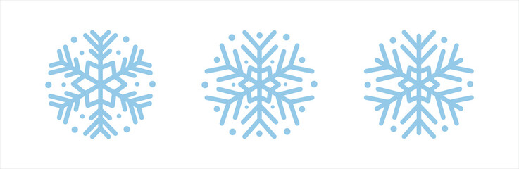 Snowflake icon set