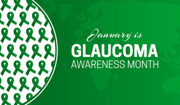 January is National Glaucoma Awareness Month Background Illustration