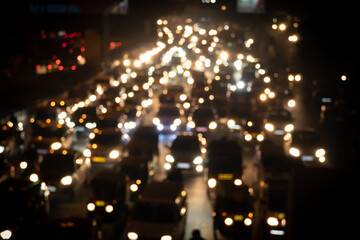 Light bokhe image traffic
