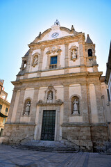Fototapeta na wymiar church of the gesù alcamo province of trapani sicily italy