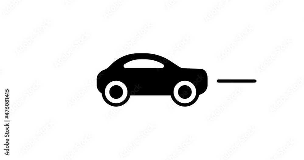 Poster A vector illustration of a car with its maintenance equipment on a white background in 4K