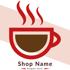 Best Coffee Shop Logo Design Template Vector Abstract Coffee Logo For Branding a Coffee Shop