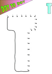 T alphabet connect the dots counting number dot to dot games for children
