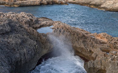 Landscape of the rcoky coast of Mallorca
