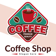 Best Coffee Shop Logo Design Template Vector Abstract Coffee Logo For Branding a Coffee Shop