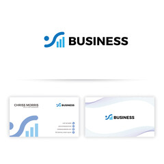 letter YS Accountancy modern logo and business card