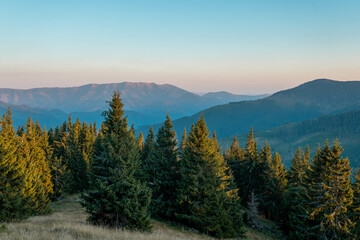 sunrise in the mountains Great Fatra Slovakia