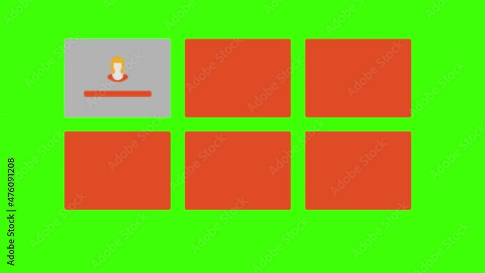 Poster an animation of an it icon on a green background