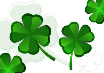 St. Patrick's Day banner design template. Simple banner for website, store, magazine promotions. Vector