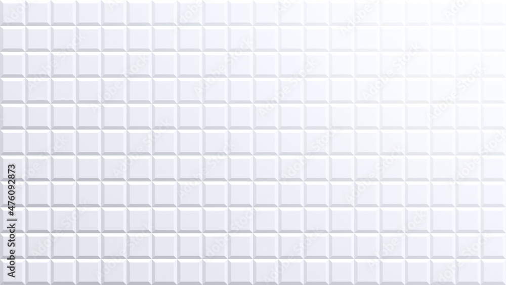 Poster pattern of modern light gray evenly spaced 3d squares. modern and trendy abstract geometric backgrou