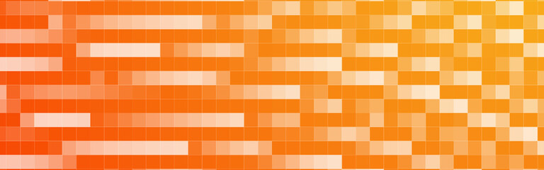 Abstract orange lines mosaic banner background. Vector illustration.