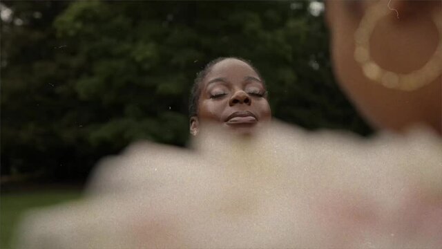 Black Models with Cornrows in Open Field