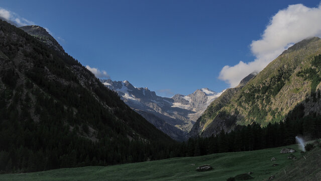 The Gran Paradiso National Park is to the south-west of the Valle dAosta region of north-west Italy. 