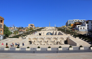 Cascade - popular tourist location in Yerevan, Armenia