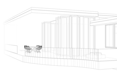 Fototapeta premium drawing of a house