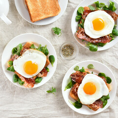 Open faced sandwiches