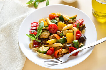 Ratatouille pasta salad