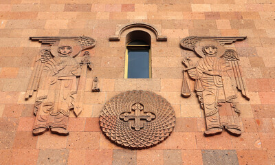 Fragment of Cathedral of Saint Sarkis in Yerevan, Armenia