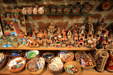 Ceramic souvenirs for sale in Yerevan, Armenia
