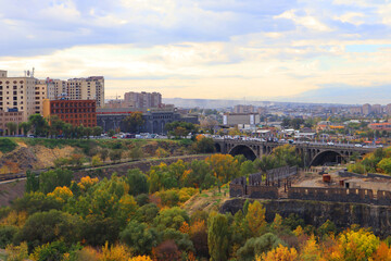 Beautiful panorama of Yerevan, Armenia