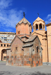Fototapeta na wymiar Holy Mother of God Kathoghike Church in Yerevan, Armenia