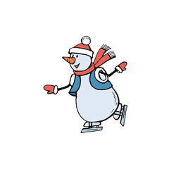 snow maiden on skates