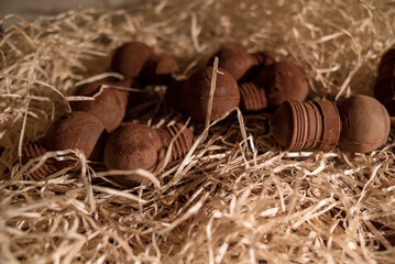 Tools figures made of chocolate is very popular thing to buy at Lviv, Ukraine.