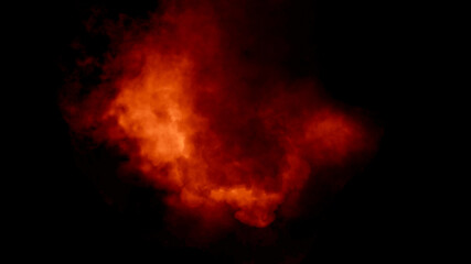 Fog and mist effect on isolated black background. Fire Smoke texture.